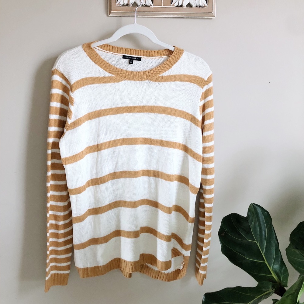 Staccato Sweater Striped Boutique Item Size Large